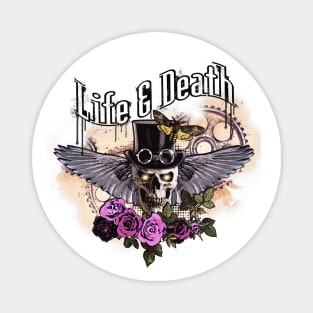 Life & Death Skull #2 Magnet
